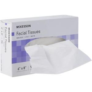 McKesson Facial Tissue, 2-Ply, White, 6 in x 8 in, 90 Count, 1 Pack(1 Count (Pack of 90))