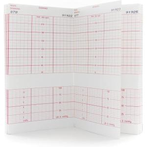 McKesson Fetal Monitoring Paper, Red Grid Thermal Paper, 6 in x 47 ft, 160 Count, 1 Pack