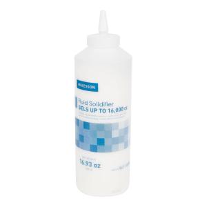 McKesson Fluid Solidifier – Fast, Effective, Gels up to 16,000 cc – Spout Cap Bottle, 16 oz, 1 Count, 1 Pack