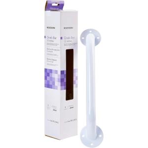 McKesson Grab Bar, Wall Mount, Steel, Bathroom, Shower Aid, White Power Coated, 18 in, 1 Count(12 Inch Length ( 3 ct))