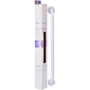 McKesson Grab Bar, Wall Mount, Steel, Bathroom, Shower Aid, White Power Coated, 18 in, 1 Count(24 Inch Length ( 1 ct))