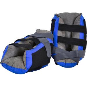 McKesson Heel Protector Black/Blue One Size Fits Most Hook and Loop Strap Fastening 16-7305, 2 Ct(2 Count)