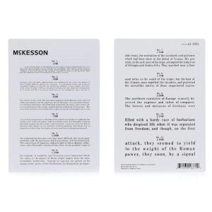 McKesson Jaeger Card Eye Test Chart – Handheld, Durable Laminated Plastic, 12 in Test Distance – 4 3/4 in x 7 in, 5 Count(5)