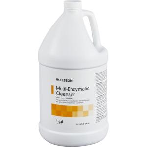 McKesson Multi-Enzymatic Cleanser for Surgical Instruments & General Healthcare Equipment, 1 Gallon [Pack of 1] Fresh Mint