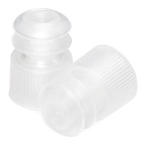 McKesson Non-Sterile Natural Polyethylene Flanged Tube Closures, 12 mm, 1000 Count