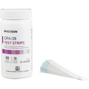 McKesson OPA/28 Test Strips for Concentration Indicator, Single Use, 50 Count, 1 Pack