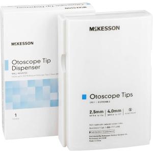 McKesson Otoscope Tips Dispenser, Wall Mounted, Plastic, Semi-Transparent Front Inventory Window, Easy-to-Mount – 5.5 in x 8 in, 1 Count
