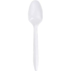 McKesson Plastic Spoon, Polypropylene, Disposable, White, 5 1/2 in, 1000 Count