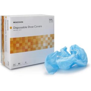 McKesson Shoe Covers, 2X-Large, Nonskid Sole, Blue, McKesson Brand 16-3558, 2 Count