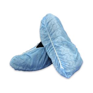 McKesson Shoe Covers, Disposable – Universal, Shoe High, Elastic Closure, Non-Skid Sole, Non-Sterile – Blue, Size 2XL, 100 Pairs