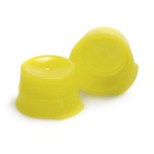 McKesson Snap Caps for Test Tubes – Non-Sterile, Yellow Polyethylene Closure – Firm Reclosure for 13 mm Tubes, 1000 Count