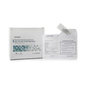 McKesson Sterilization Test Monitoring Service, Mail-in Test Strip Envelopes for Online Results – Steam, Chemical, Dry Heat, EO Gas Sterilization Monitor, 12 Count, 1 Pack