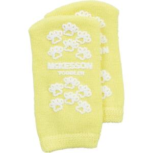 McKesson Unisex Non-skid Slipper Socks Toddler Shoe 4 to 7-1/2 Yellow