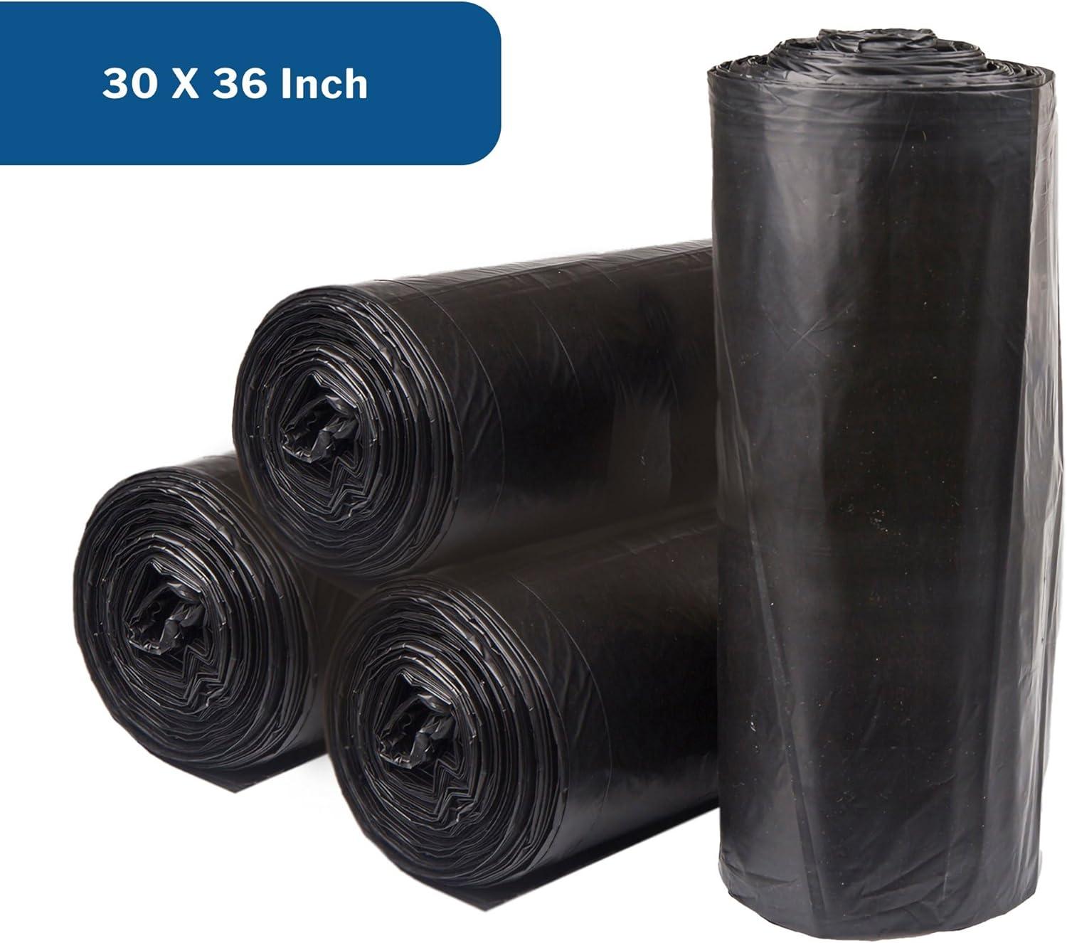 image:imageMcKesson 30 Gallon Trash Bags 250 Count 30 x 36 Black Garbage Bags Durable 058 Mil with StarSealed Bottom Large Trash Can Liners for Commercial Use Coreless Rolls
