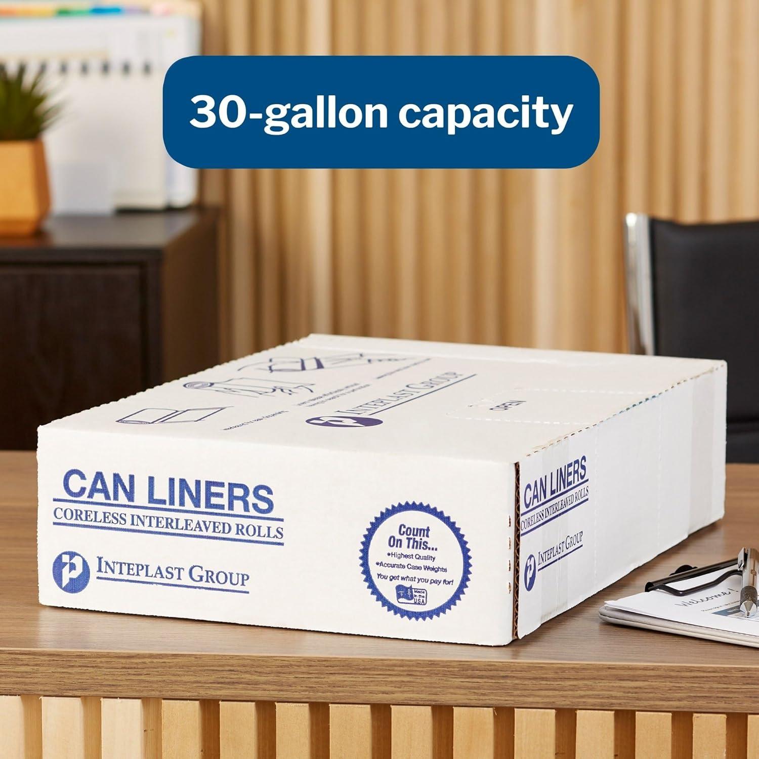 image:imageMcKesson 30 Gallon Trash Bags 250 Count 30 x 36 Black Garbage Bags Durable 058 Mil with StarSealed Bottom Large Trash Can Liners for Commercial Use Coreless Rolls