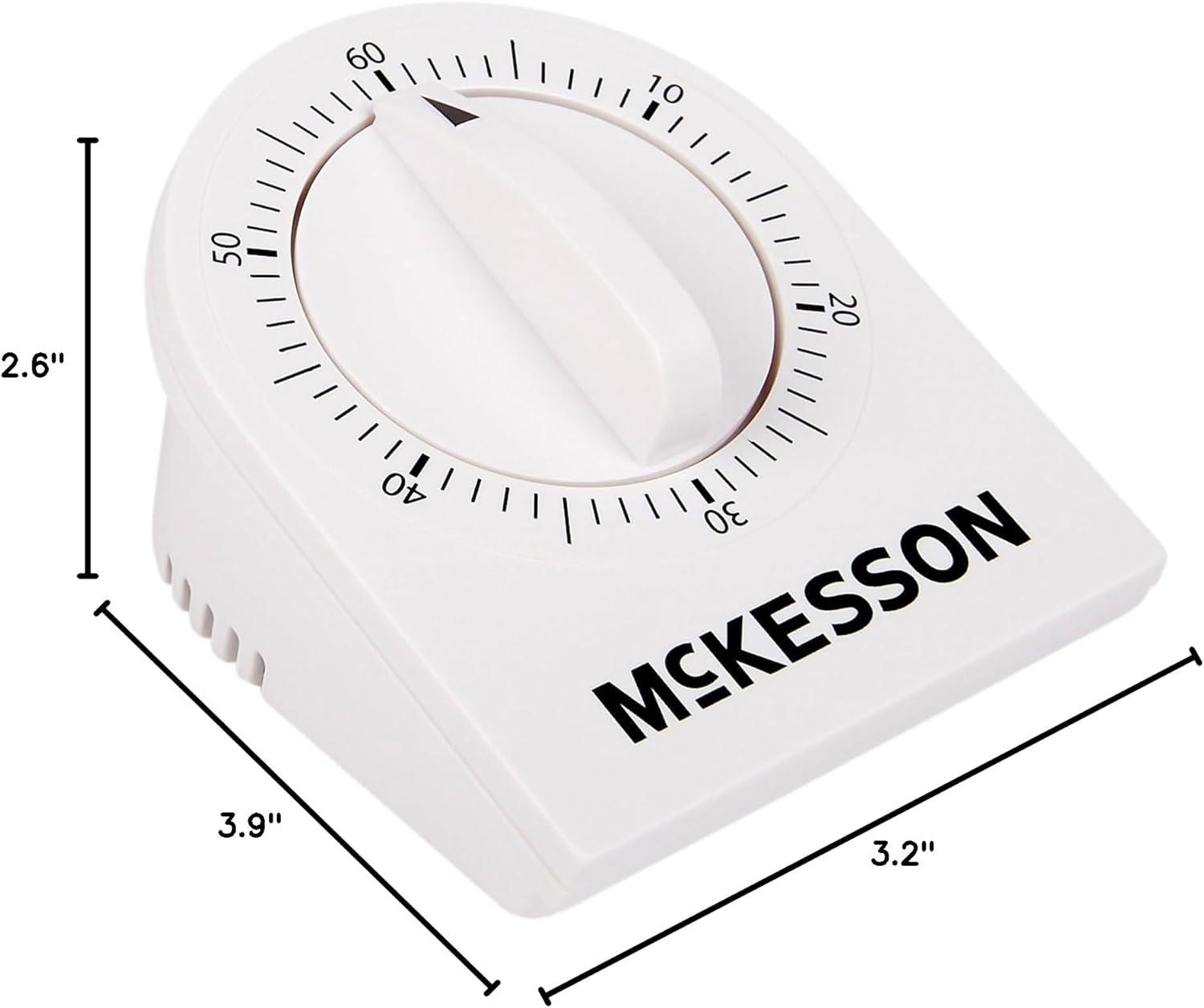 image:imageMcKesson 60Minute Wind Up Timer with Single Chime Visual Timer for Home Kitchen Classroom 1 Count