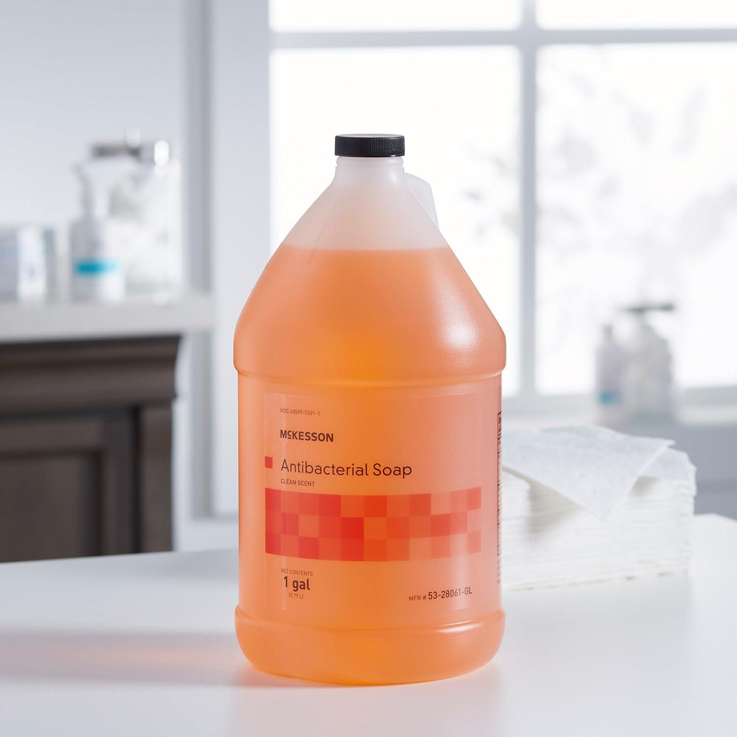 image:imageMcKesson Antibacterial Liquid Hand Soap 1 Gallon Pack of 1 Refill Clean Scent