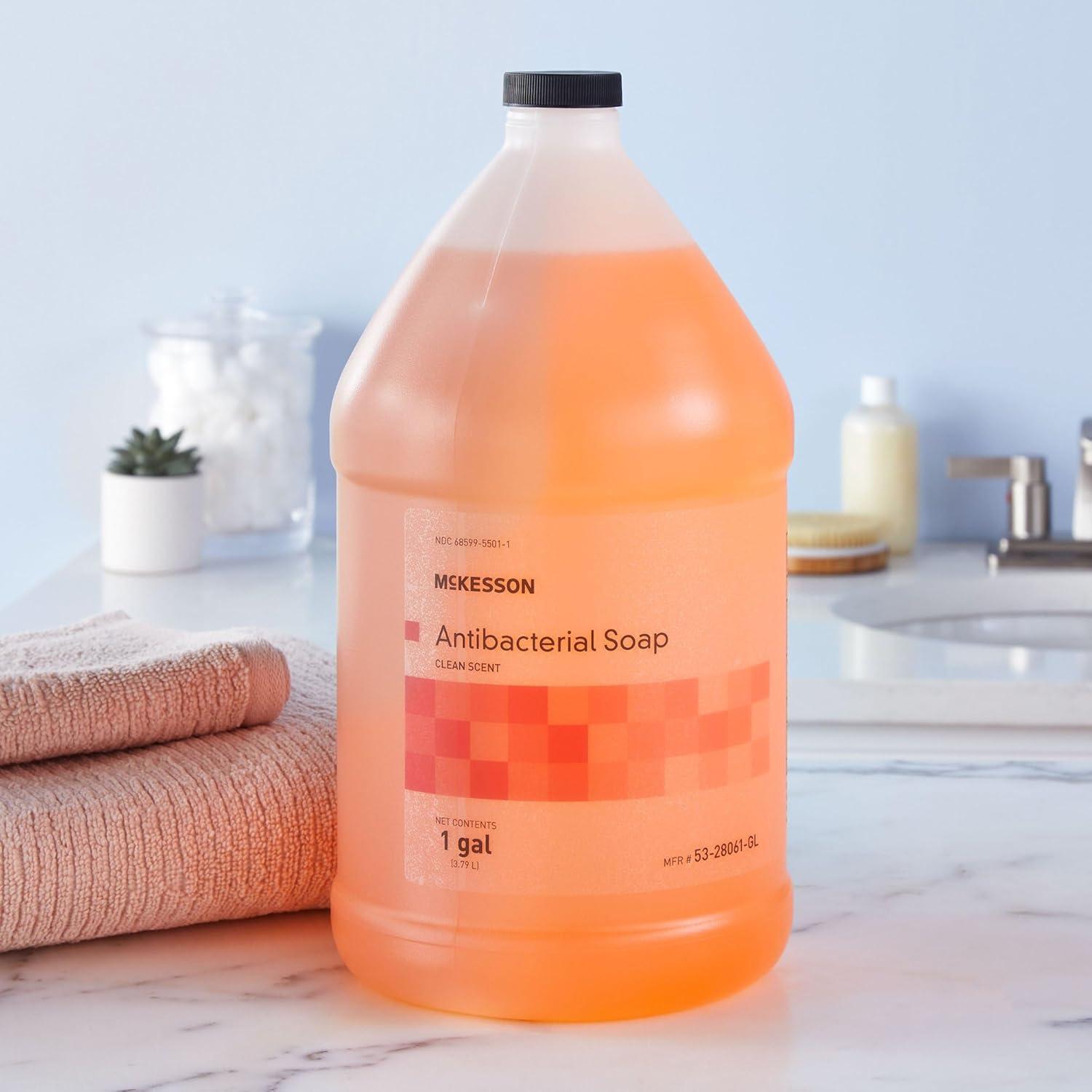 image:imageMcKesson Antibacterial Liquid Hand Soap 1 Gallon Pack of 1 Refill Clean Scent