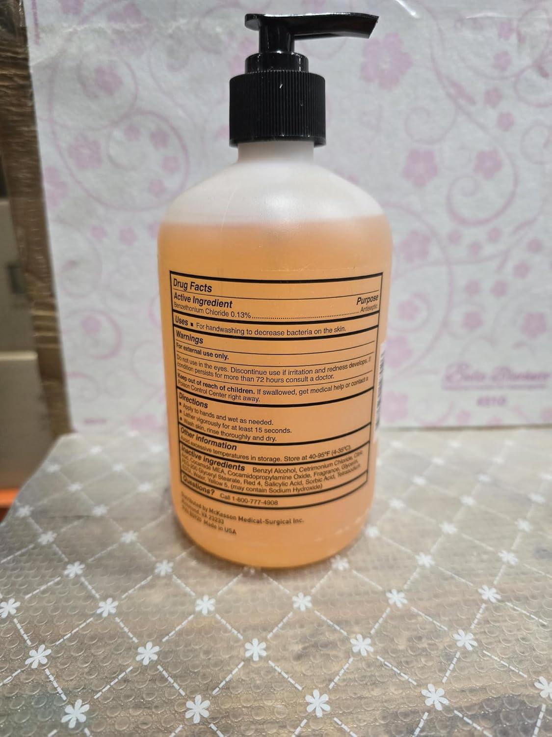 image:imageMcKesson Antibacterial Liquid Hand Soap 18 oz Pack of 1 Pump Bottle Clean Scent