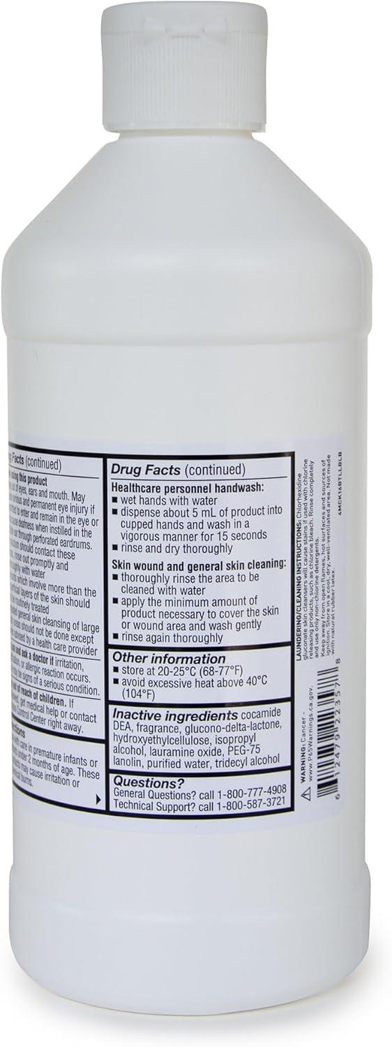 image:imageMcKesson Antiseptic Skin Cleanser 4 Strength Effective Solution for Surgical and Healthcare Personnel FlipTop Bottle 16 oz 1 Count