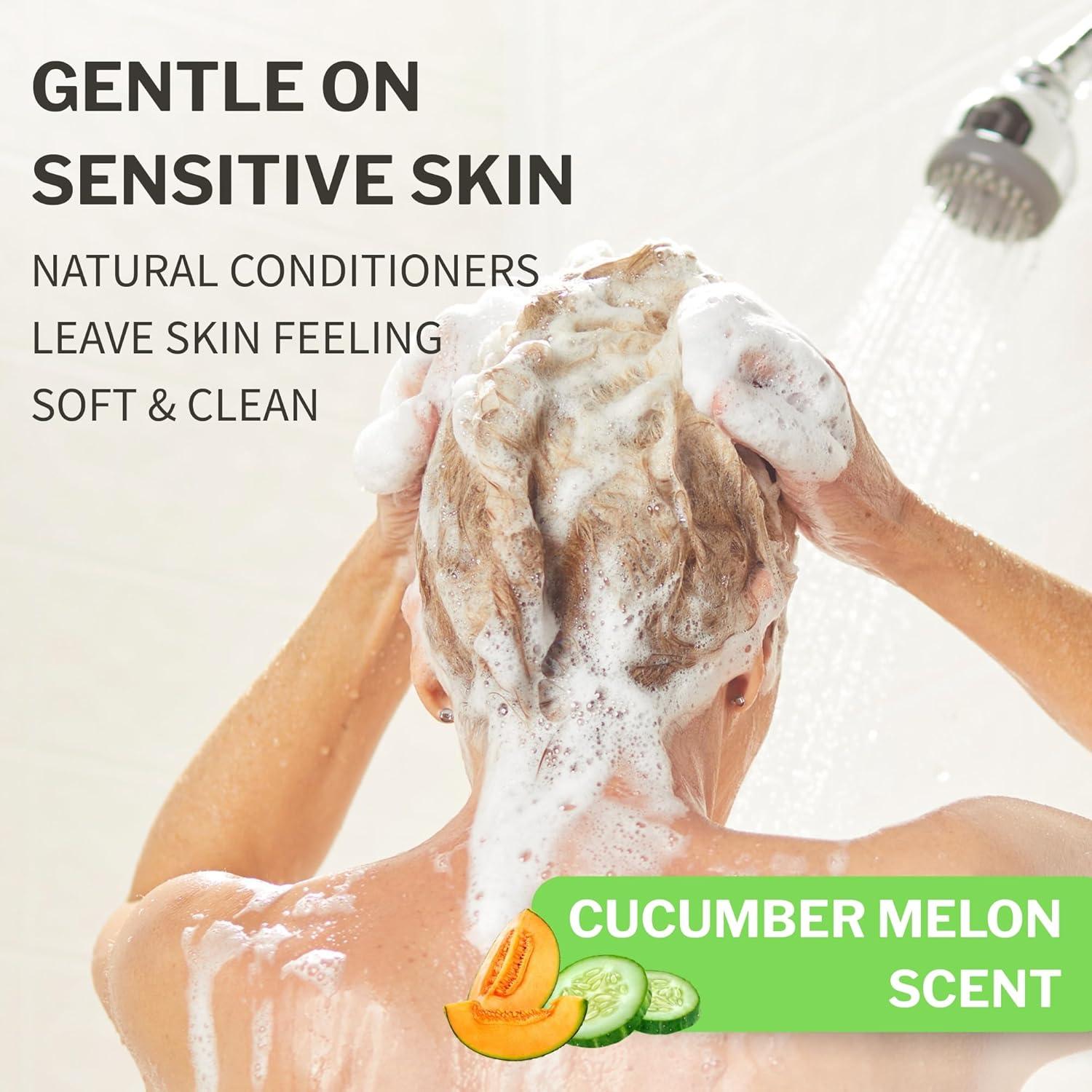 image:imageMcKesson Body Wash and Shampoo 4 Count 1 Gallon Bulk Refill Full with Aloe Cucumber Melon Scent Sensitive Skin amp Hair 2in1Cucumber Melon