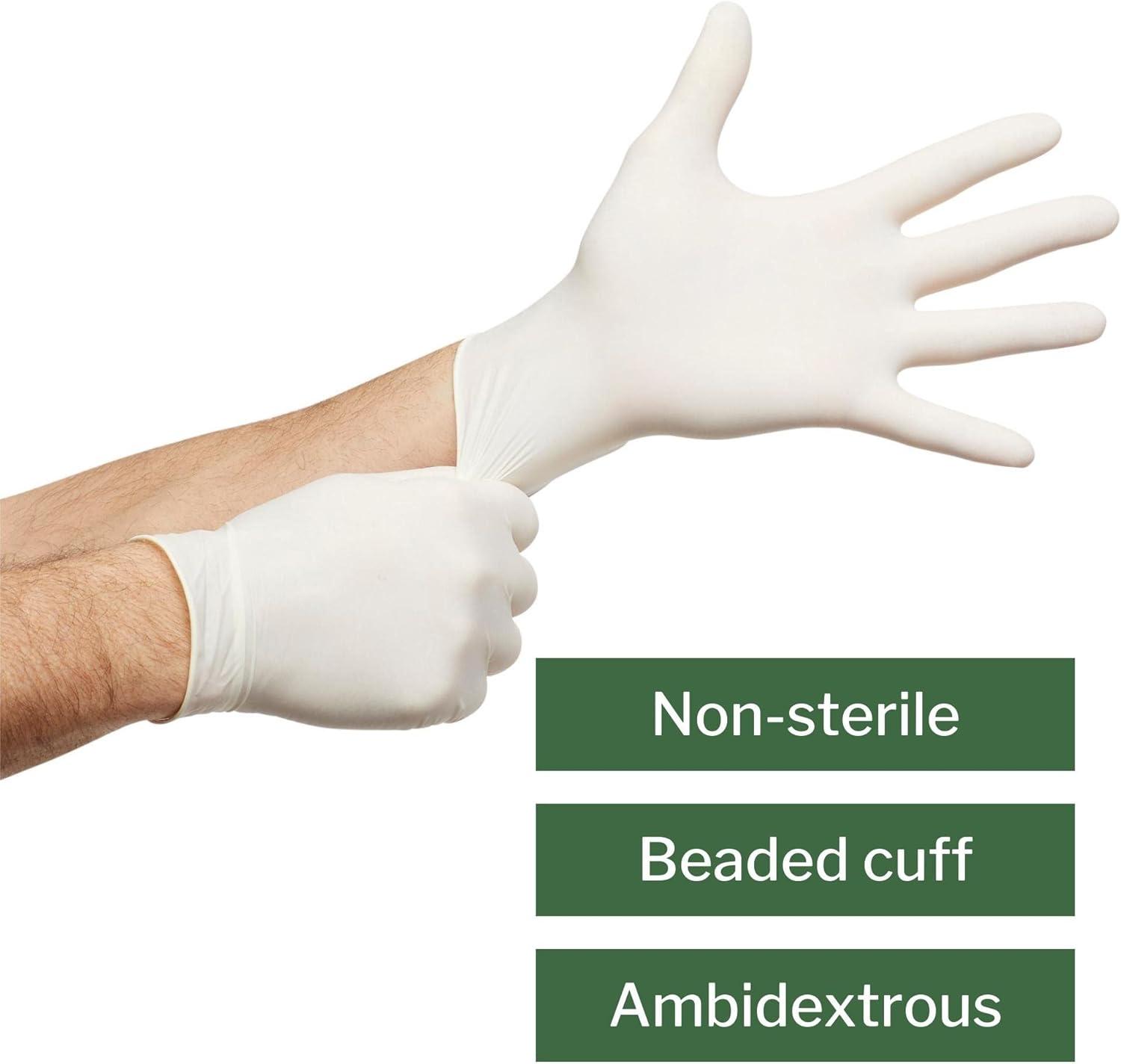 image:imageMcKesson Confiderm CL Latex Exam Gloves PowderFree Ambidextrous Textured NonSterile Ivory Size XS 100 Count 10 Boxes 1000 Total