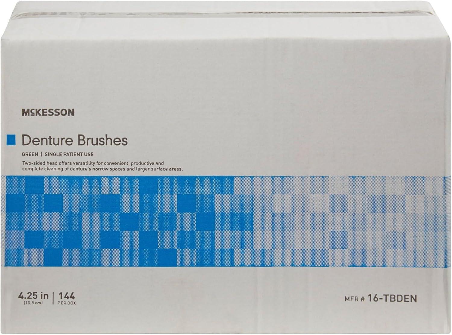 image:imageMcKesson Denture Brushes 2Sided Bristle Green 144 Count