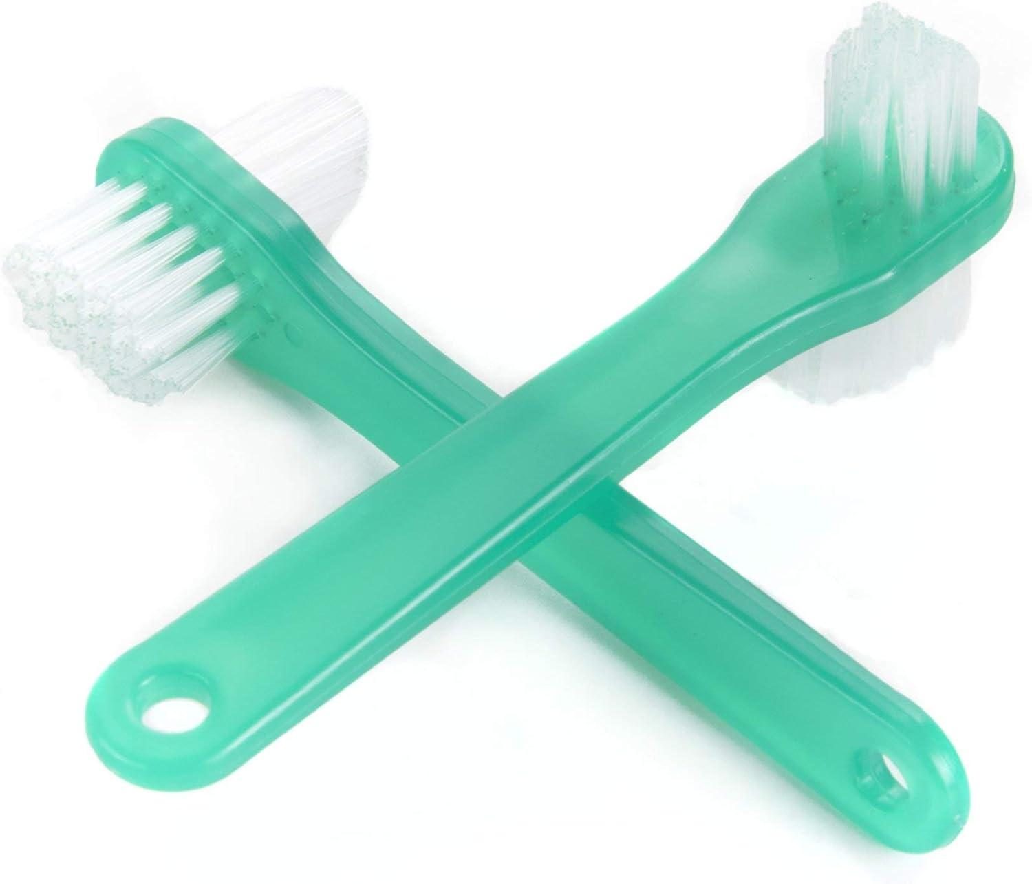 image:imageMcKesson Denture Brushes 2Sided Bristle Green 144 Count