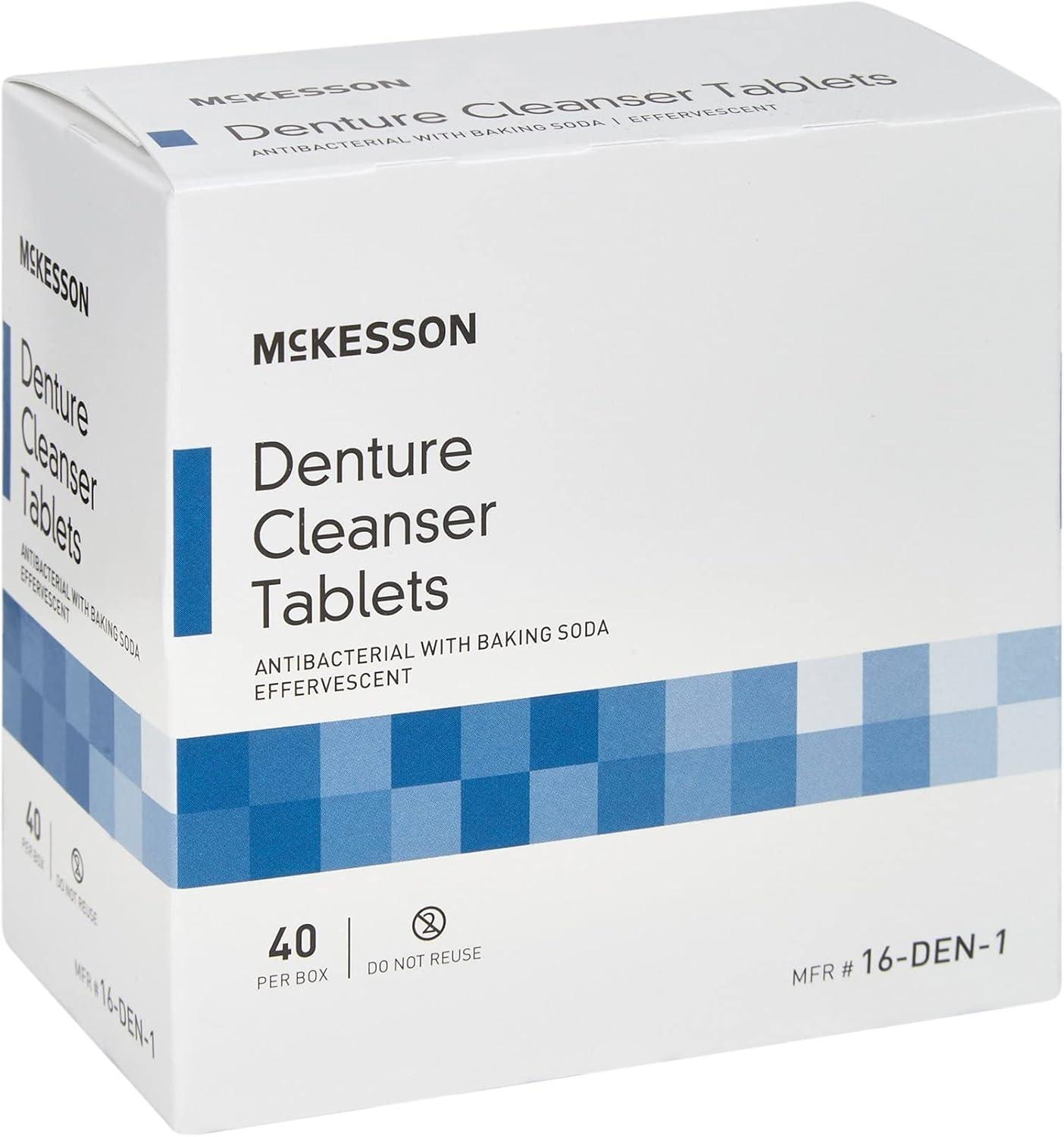 image:imageMcKesson Denture Cleanser Tablets with Baking Soda 40 Count