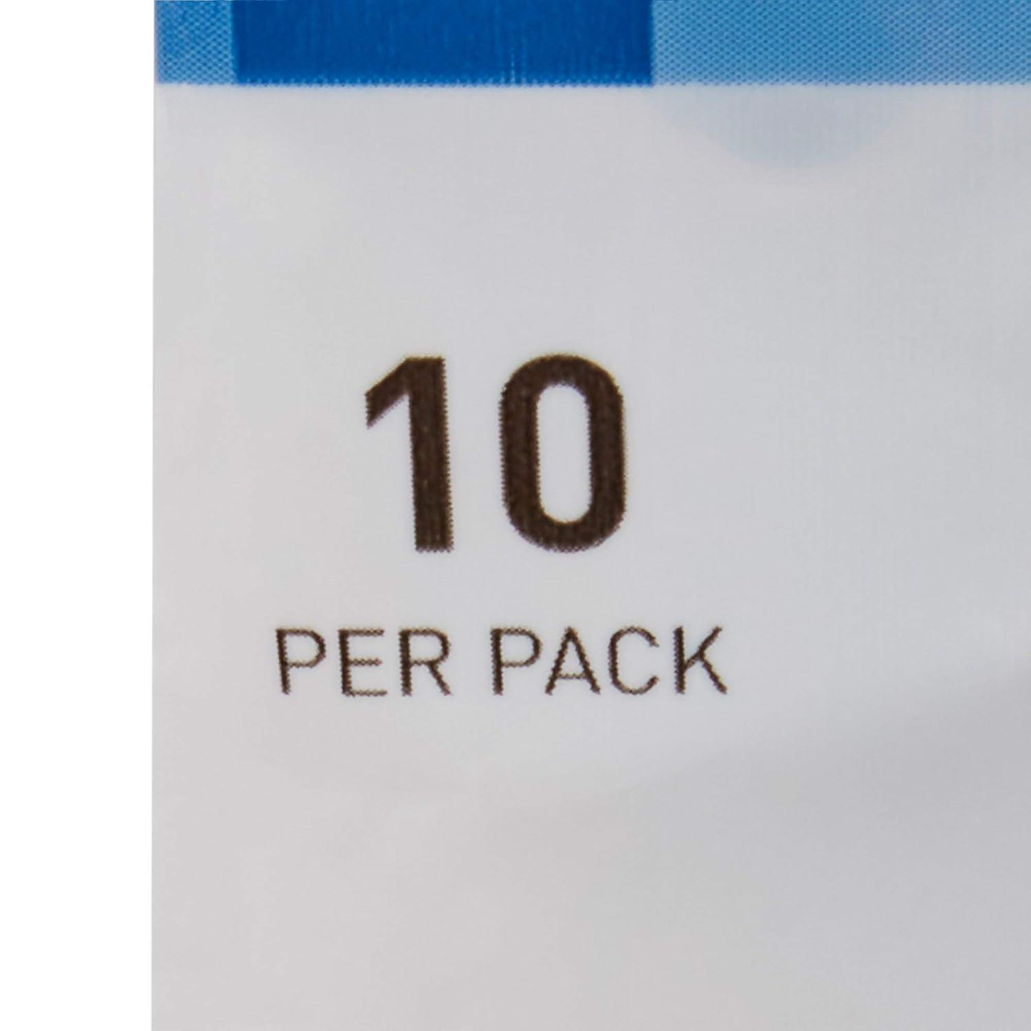 image:imageMcKesson Disposable Razors Stainless Steel Twin Blade Lubricated Strip Ribbed Handle Blue 10 Count 1 Pack