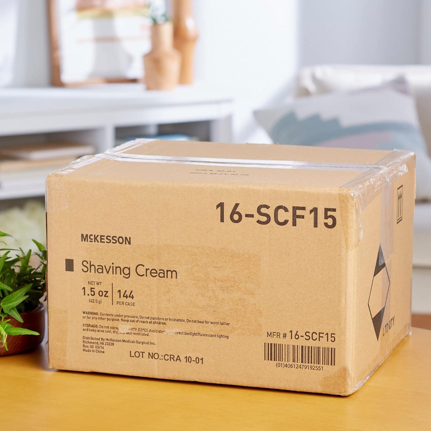 image:imageMcKesson Foamy Shaving Cream Bulk 15 oz 144 Count Foam Lavender Scented for Men and Women