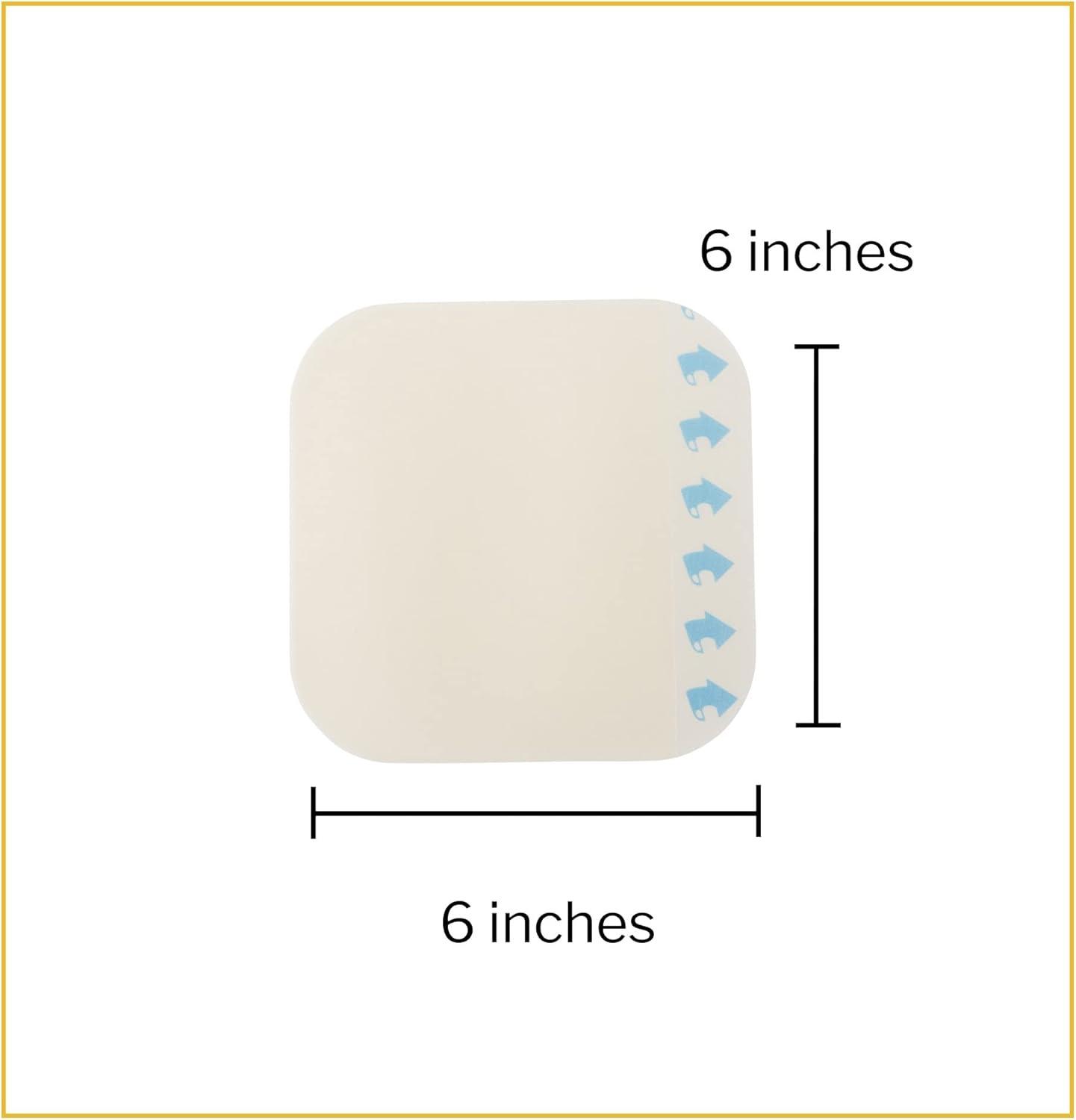 image:imageMcKesson Hydrocolloid Dressing Sterile Thin 10 Boxes 200 Dressings Total SelfAdhesive Sterile Bandage Waterproof Patch for Bed Sore Mild Burn Blister Acne Care 6 in x 6 in