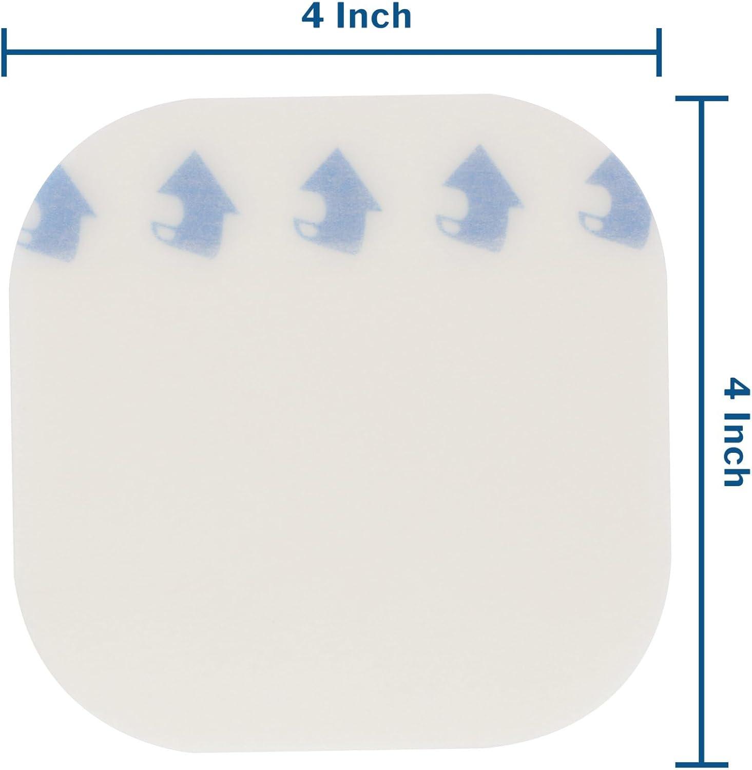 image:imageMcKesson Hydrocolloid Dressing Sterile Thin 10 Dressings SelfAdhesive Sterile Bandage Waterproof Patch for Bed Sore Mild Burn Blister Acne Care 4 in x 4 in