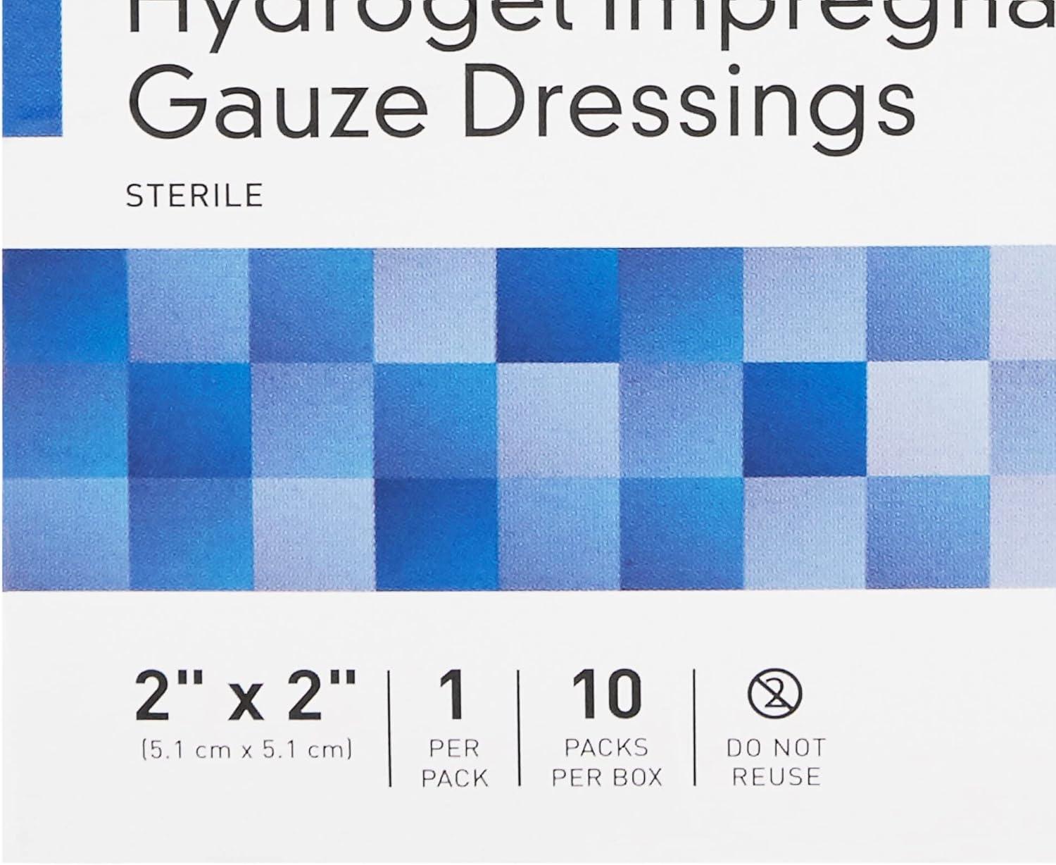 image:imageMcKesson Hydrogel Impregnated Gauze Dressing Sterile 2 in x 2 in 10 Count 4 Packs 40 Total