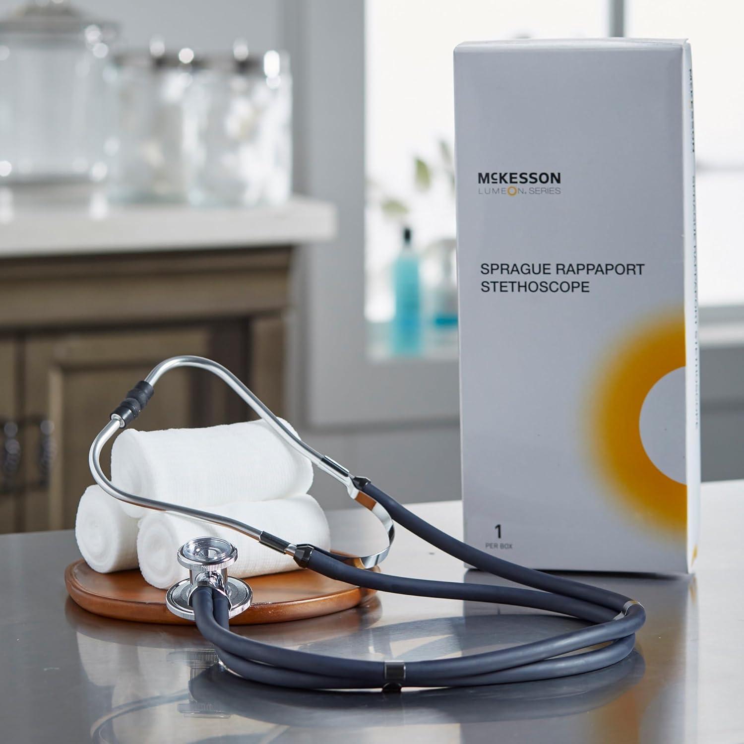 image:imageMcKesson LUMEON Sprague Rappaport Stethoscope DoubleSided Chestpiece Blue 22 in 1 Count