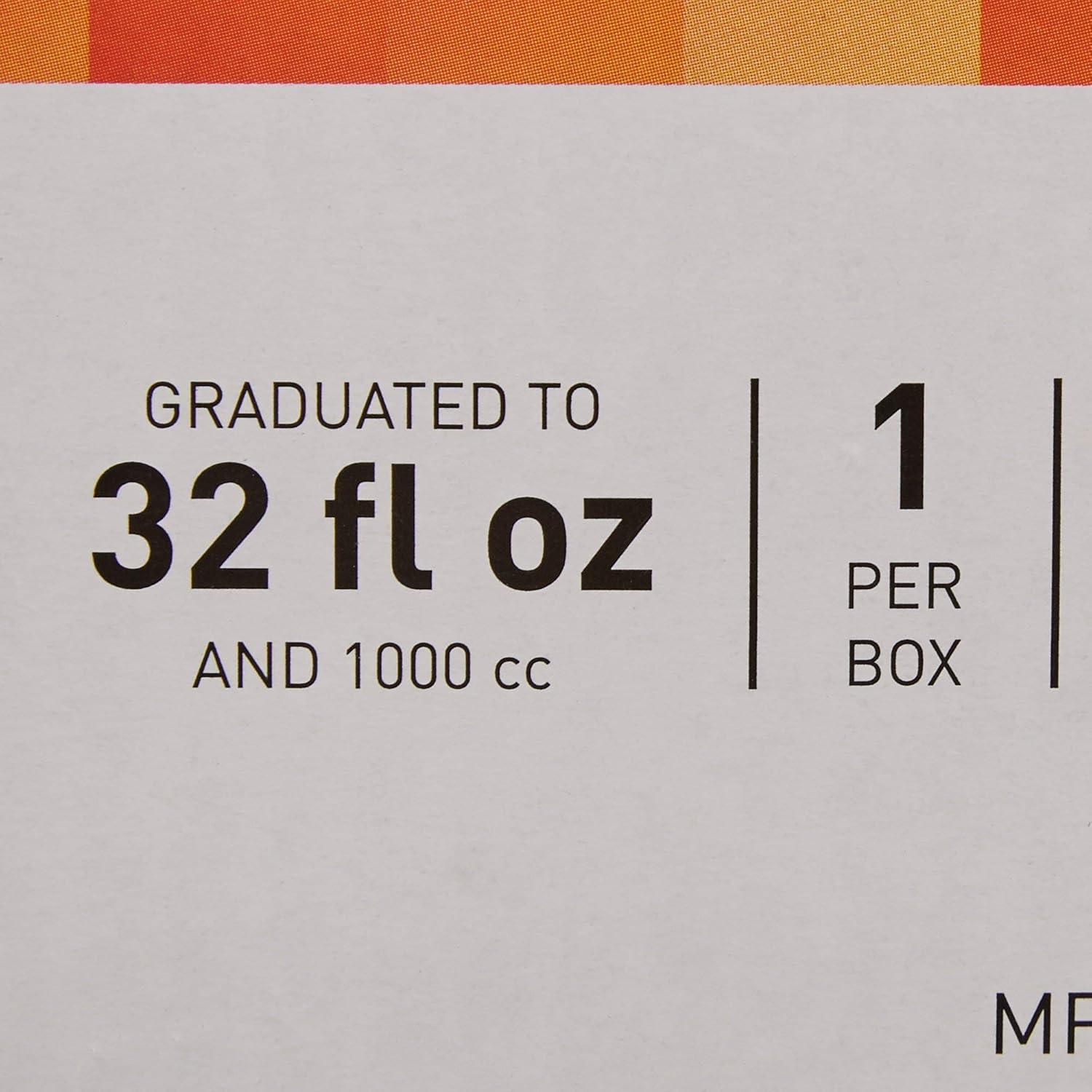 image:imageMcKesson Male Urinal with Cover Graduated Markings Single Patient Use 32 fl oz 946 mL 6 Count1 Count Pack of 1