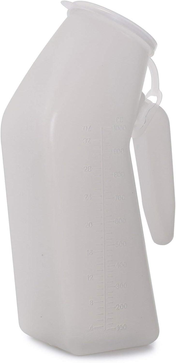 image:imageMcKesson Male Urinal with Cover Graduated Markings Single Patient Use 32 fl oz 946 mL 6 Count1 Count Pack of 1