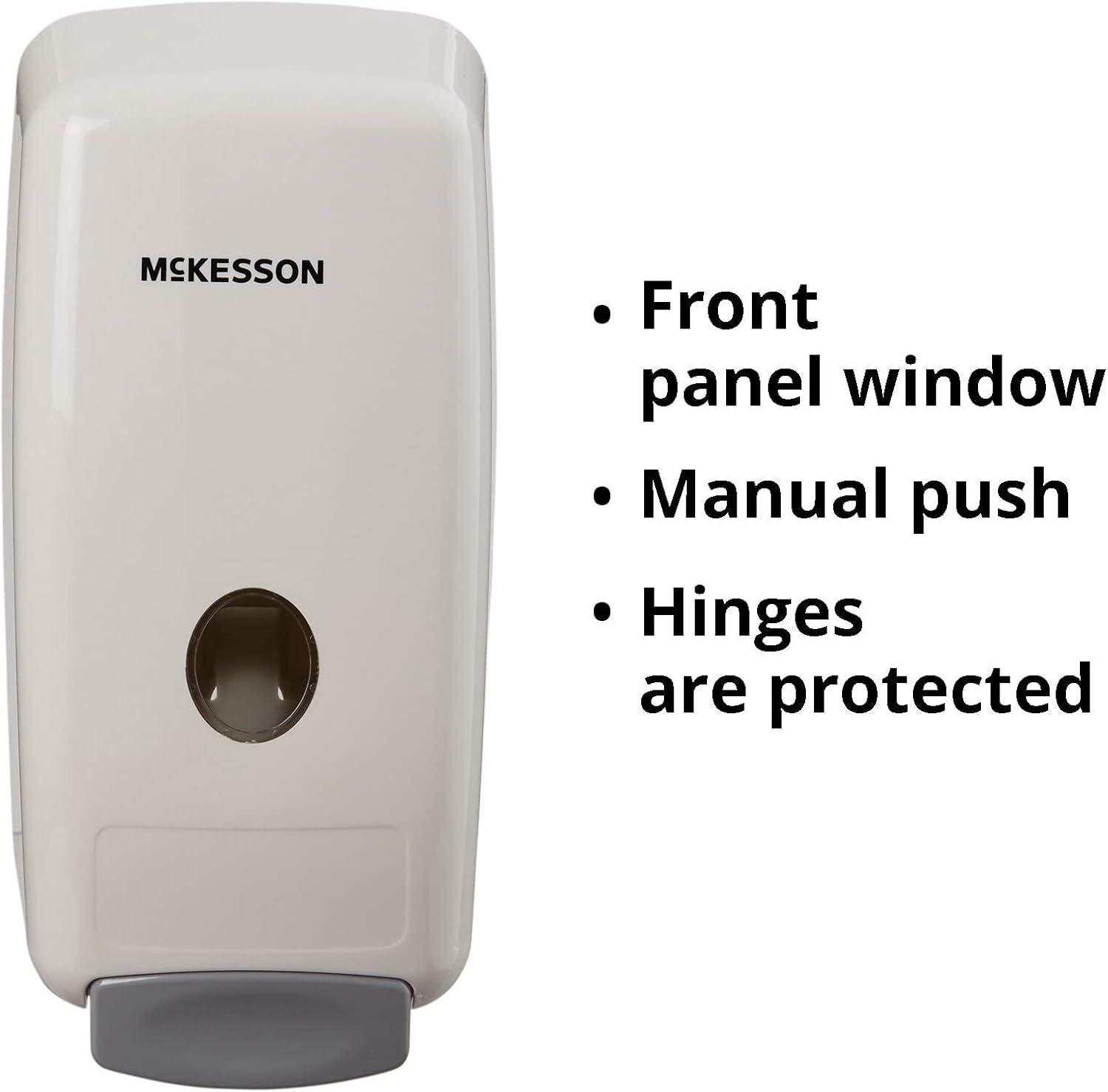 image:imageMcKesson Manual Soap Dispenser for Bathroom Wall Mounted Dispenser for Liquid 1000 ml 12 Count