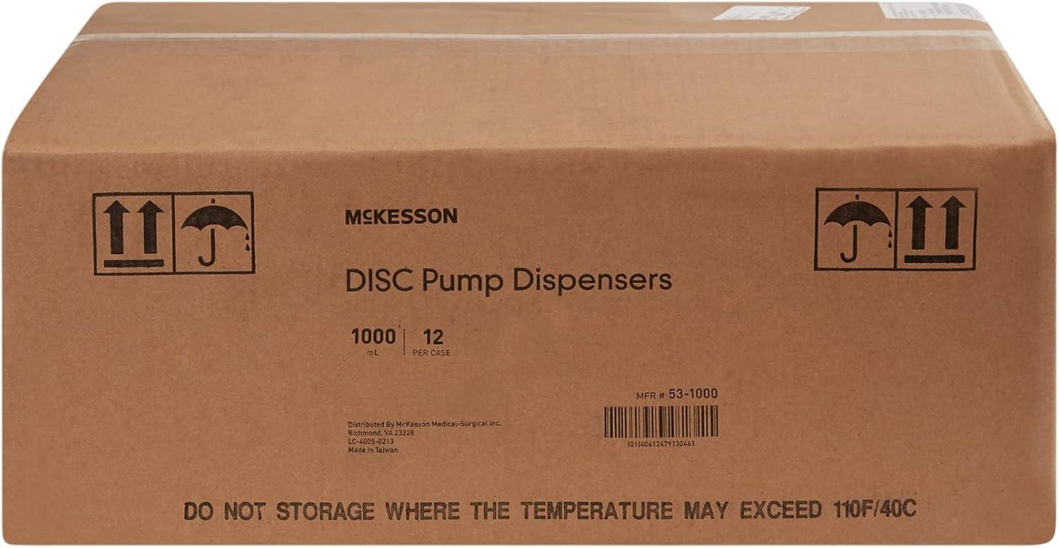 image:imageMcKesson Manual Soap Dispenser for Bathroom Wall Mounted Dispenser for Liquid 1000 ml 12 Count