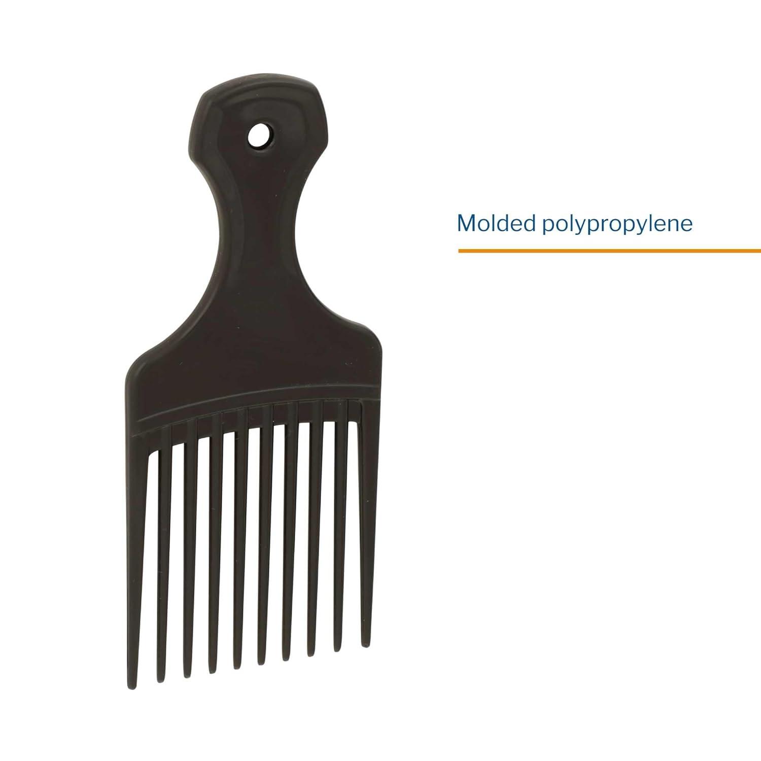 image:imageMcKesson Mini Pick Comb Hair Pick Polypropylene Black 53 in 144 Count