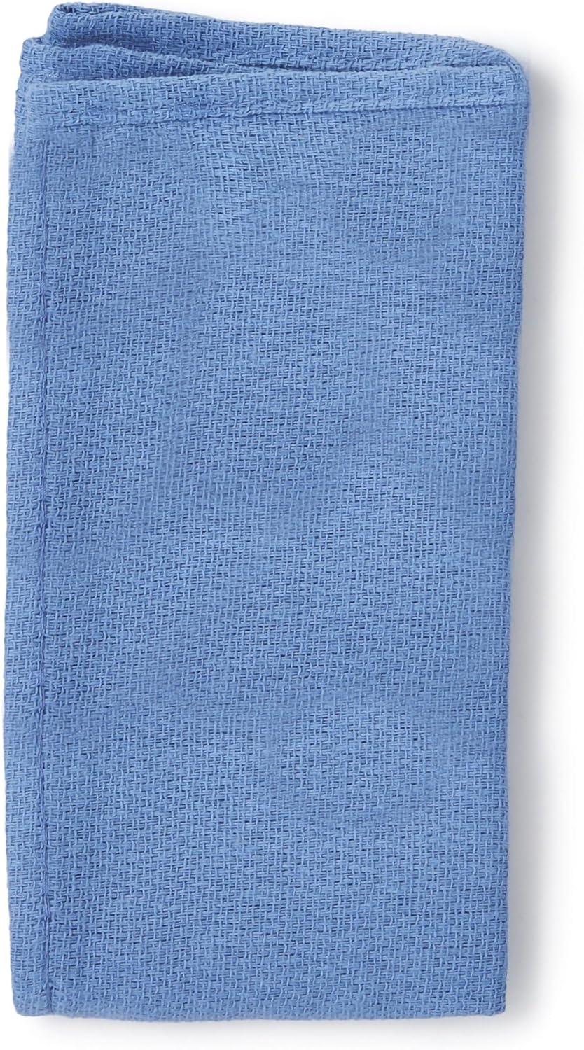 image:imageMcKesson OR Towels Disposable Cotton Plain Weave PreWashed SingleUse NonSterile Blue 17 in x 27 in 100 Towels 1 Pack