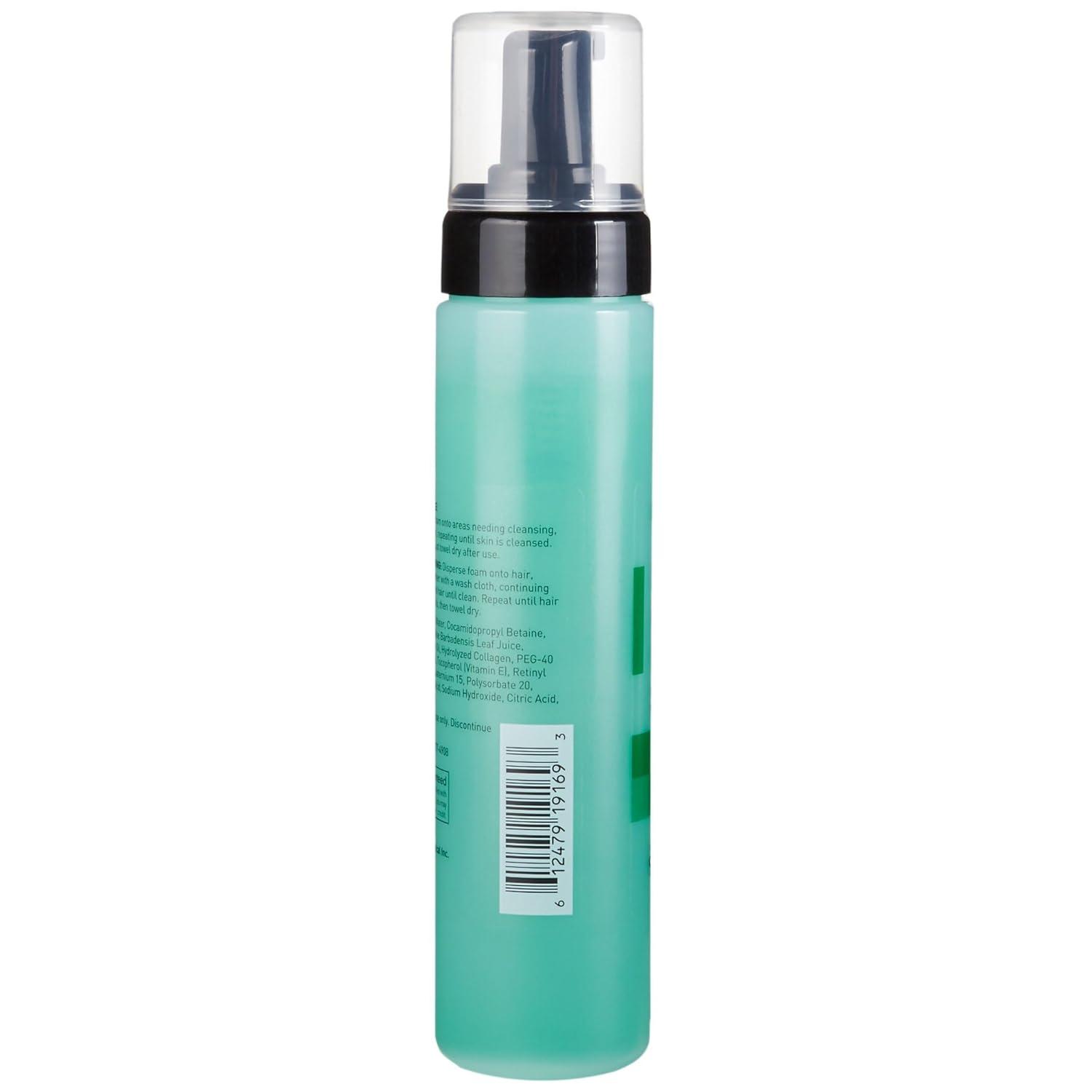 image:imageMcKesson RinseFree Foam Cleanser with Aloe 9 oz 1 Count Vitamin A and E Body Wash amp Shampoo for Elderly Hospital Grade Cucumber MelonCucumber Melon Scent