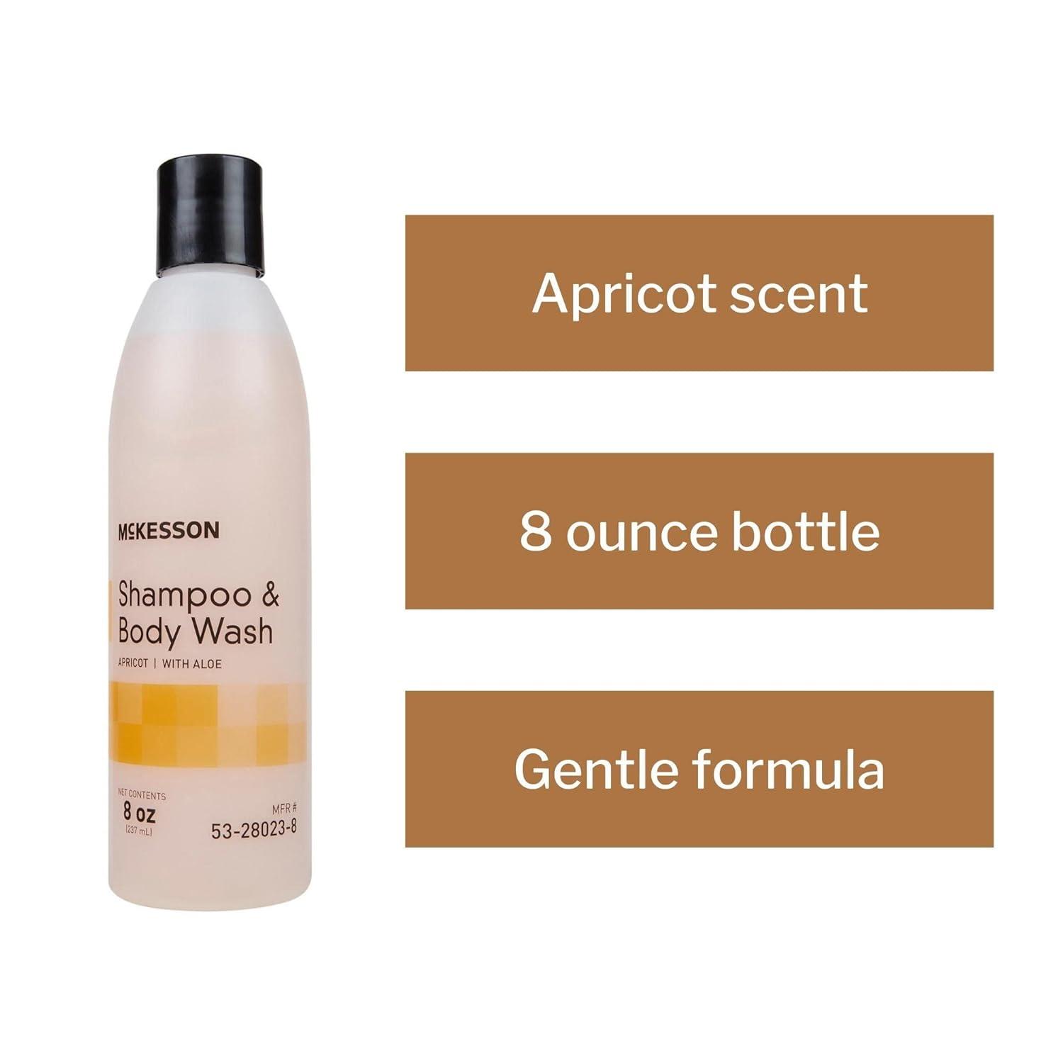 image:imageMcKesson Shampoo and Body Wash with Aloe Apricot Scent 8 oz 48 Count