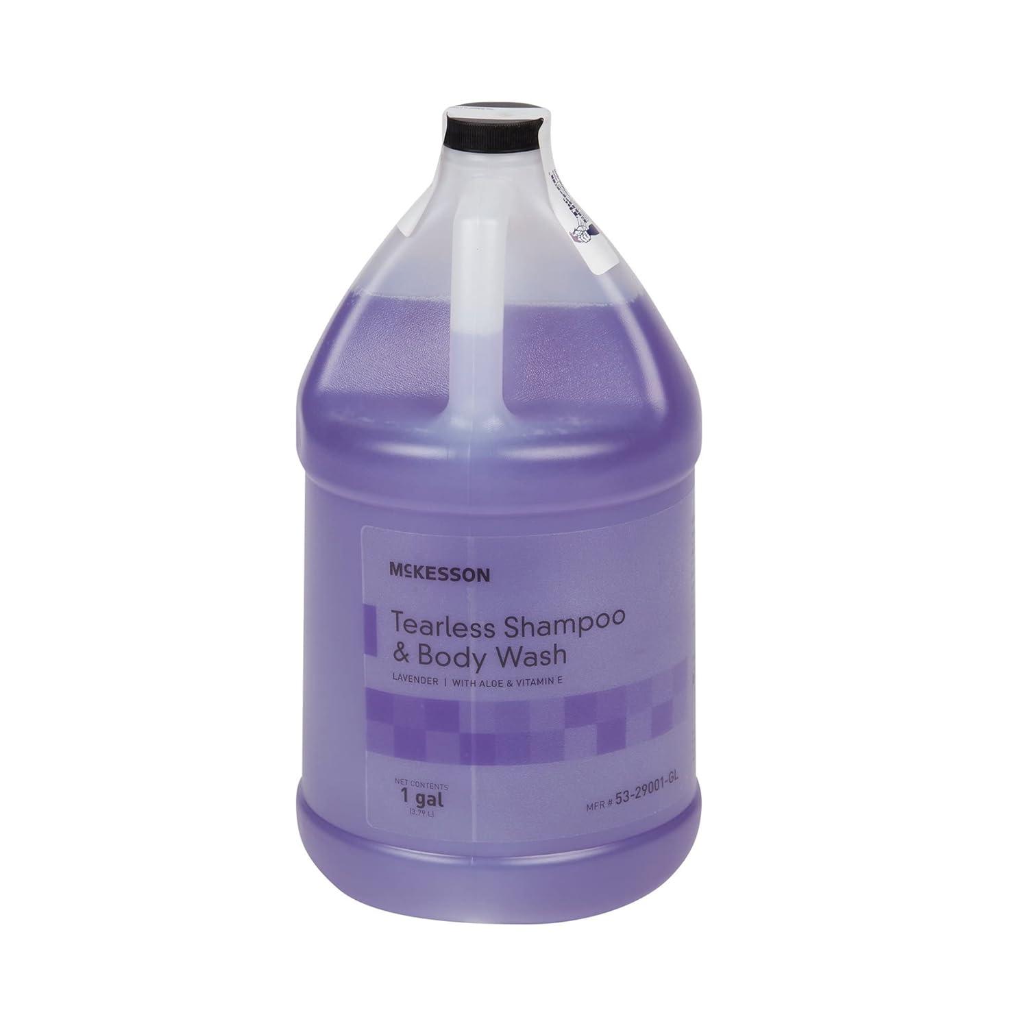 image:imageMcKesson Shampoo and Body Wash with Aloe amp Vitamin E 1 Gallon Pack of 1 Bulk Refill Tearless Lavender128 Fl Oz Pack of 1