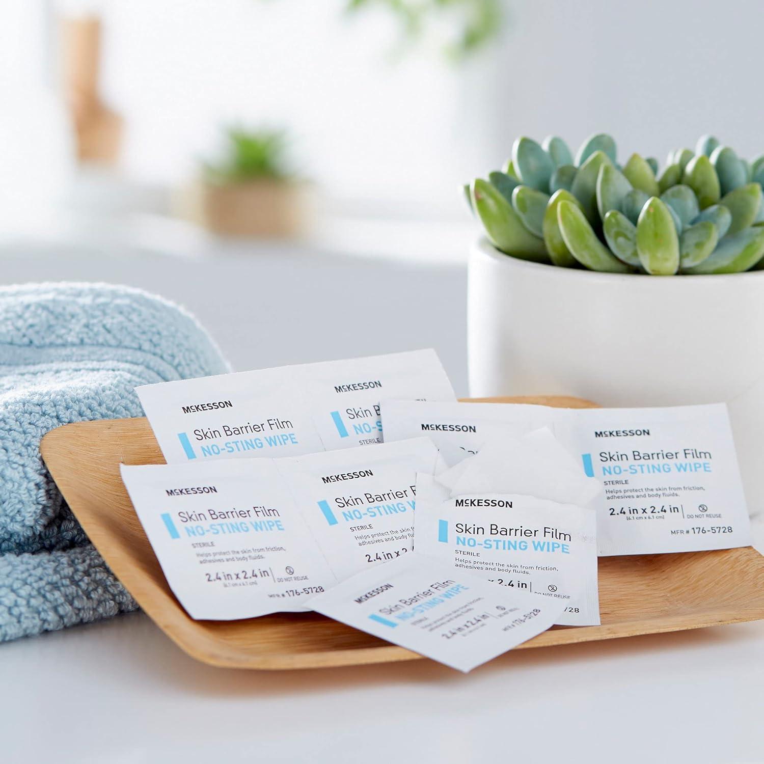 image:imageMcKesson Skin Barrier Film Sterile No Sting Body Wipe Individual Packet 25 Wipes