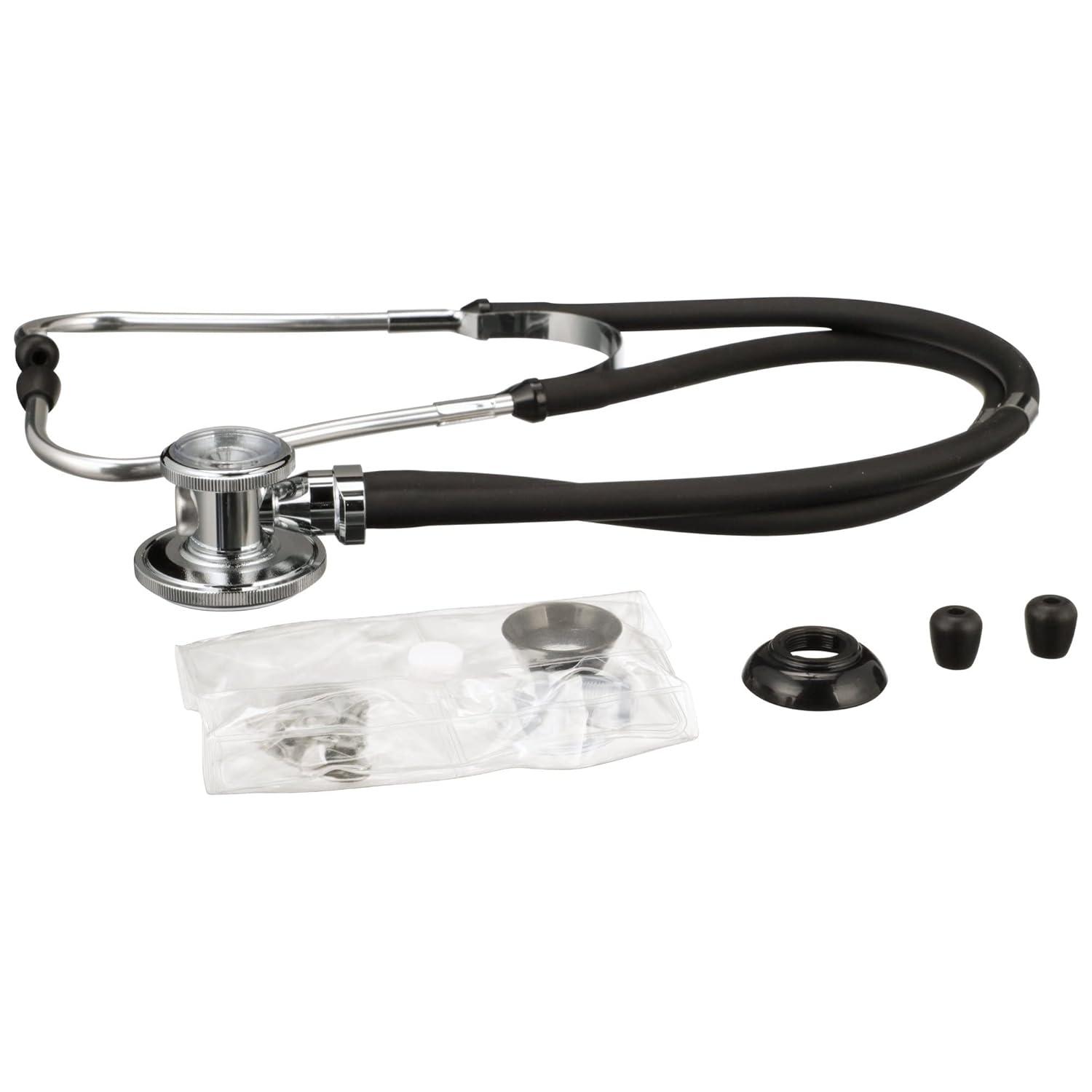 image:imageMcKesson Sprague Rappaport Stethoscope DoubleSided Chestpiece Black 16 in 1 Count