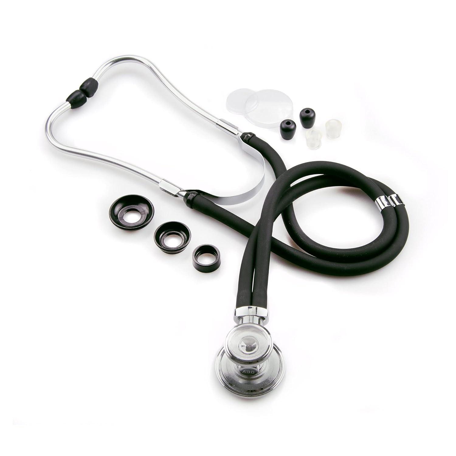 image:imageMcKesson Sprague Rappaport Stethoscope DoubleSided Chestpiece Black 16 in 1 Count