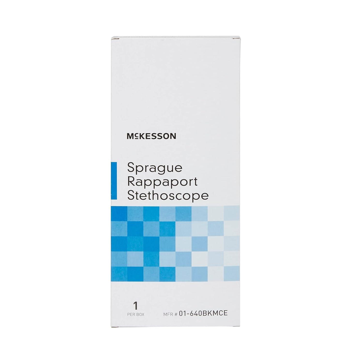 image:imageMcKesson Sprague Rappaport Stethoscope DoubleSided Chestpiece Black 16 in 1 Count