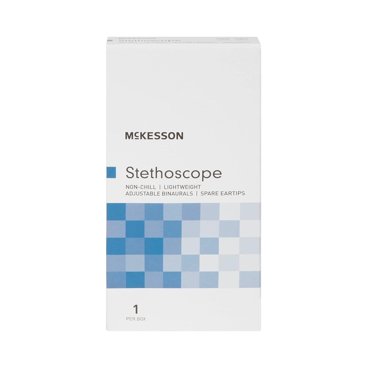image:imageMcKesson Stethoscope Lightweight DoubleSided Chestpiece Adjustable Binaurals Black 22 in 1 Count