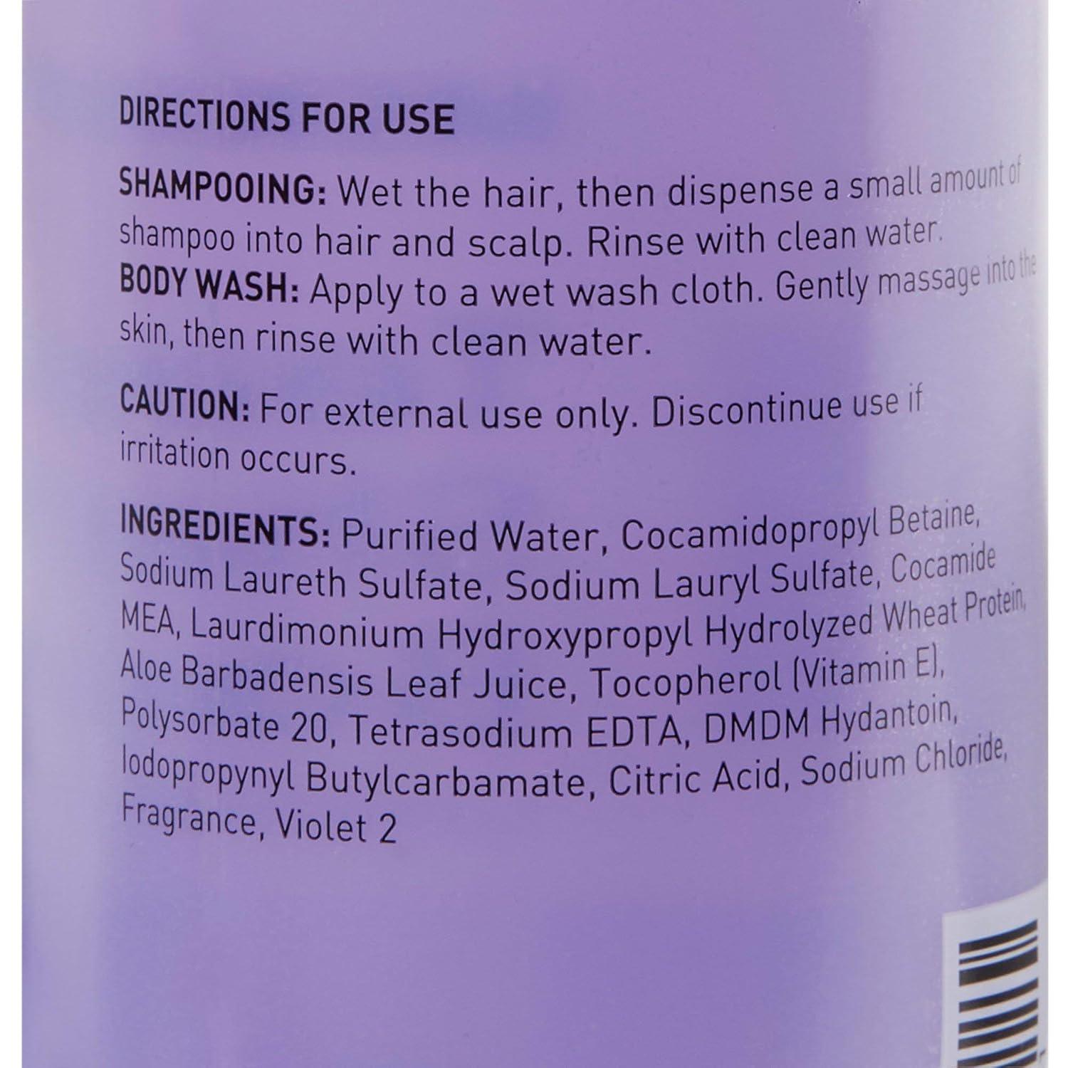 image:imageMcKesson Tearless Shampoo and Body Wash with Aloe and Vitamin E Lavender Scent 12 oz 1 Count